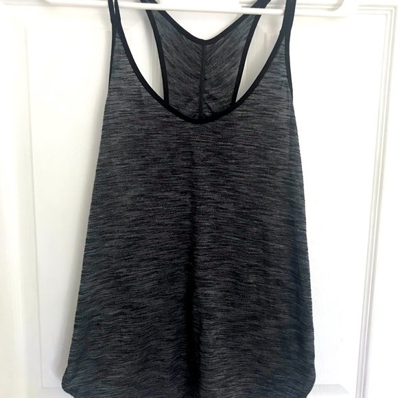 lululemon athletica Tops - Lululemon racer back gray tank. Good condition!!